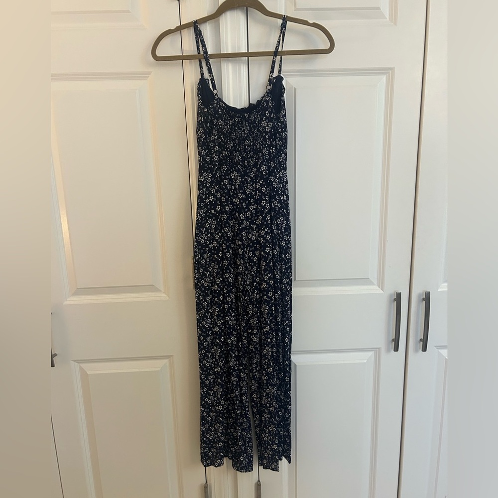 Reformation Fergie Jumpsuit in Navy Floral - Picture 6 of 10